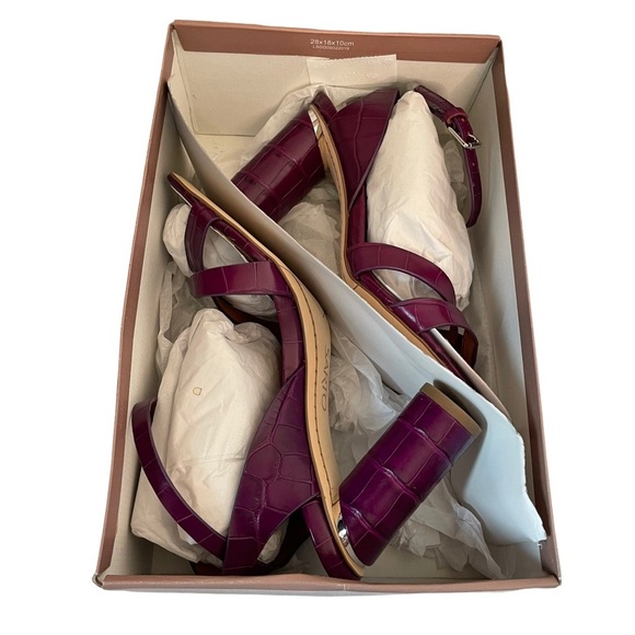 Franco Sarto | Omaha Croc Ankle Strap Sandals - Picture 10 of 12